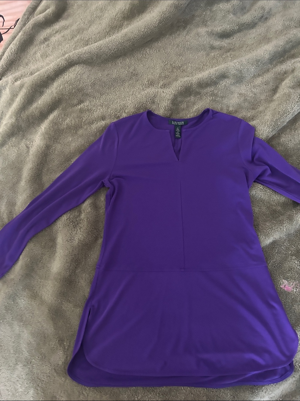 Ralph Lauren Purple Long Sleeve Tunic Top
